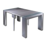 table console verre extensible