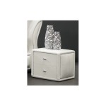 table de chevet cuir