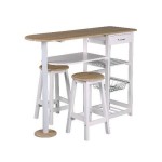 table desserte et tabourets