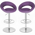 tabouret de bar violet