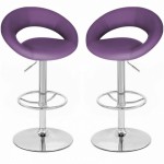 tabouret de bar violet