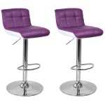 tabouret de bar violet