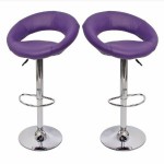 tabouret de bar violet