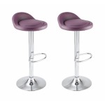 tabouret de bar violet