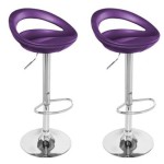 tabouret de bar violet