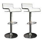 tabouret de bar wave blanc