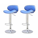 tabouret de bar x2 elite noir