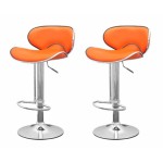 tabouret de bar x2 elite noir