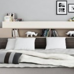 tete de lit avec rangement integre