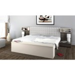 tete de lit avec rangement integre