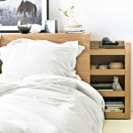 tete de lit avec rangement integre