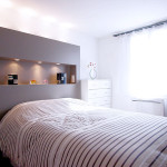 tete de lit avec rangement integre