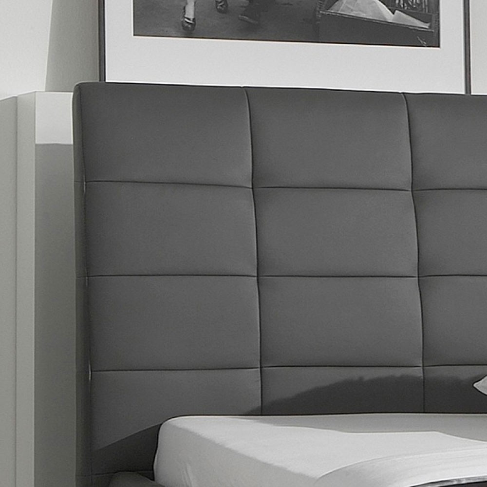 tete de lit grise 160