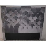 tete de lit velours gris