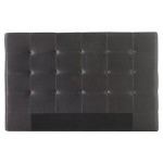 tete de lit velours gris