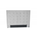 tete de lit velours gris