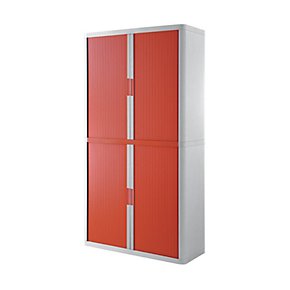 armoire de bureau rouge