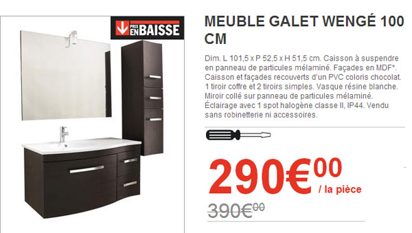 armoire salle de bain brico depot