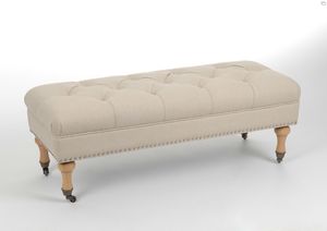 banc de lit capitonnee