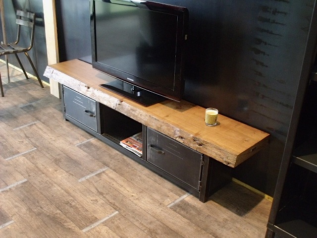 buffet bas bois et metal