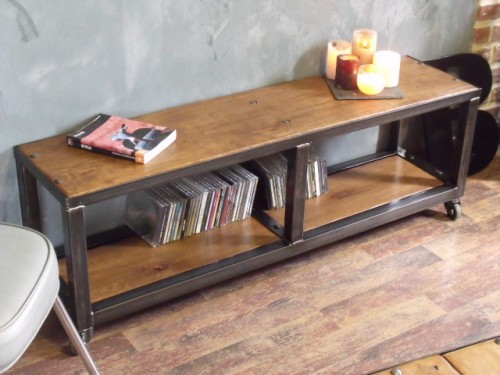 buffet bas bois et metal