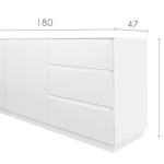 buffet bas pas cher blanc