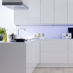 buffet de cuisine blanc laque