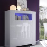 buffet de cuisine blanc laque