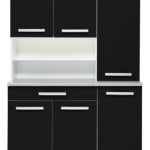buffet de cuisine noir