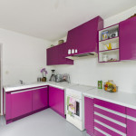 buffet de cuisine violet