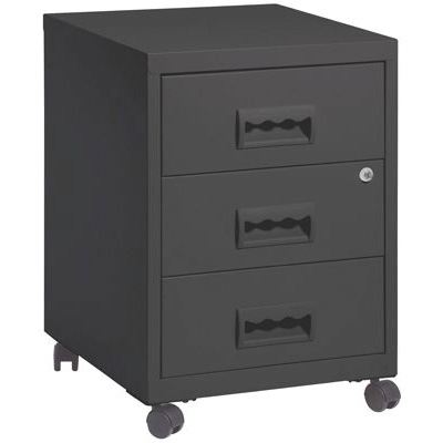 caisson de bureau gris