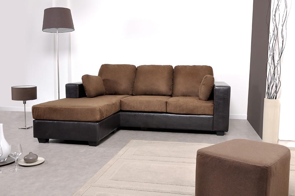 canape d'angle chocolat