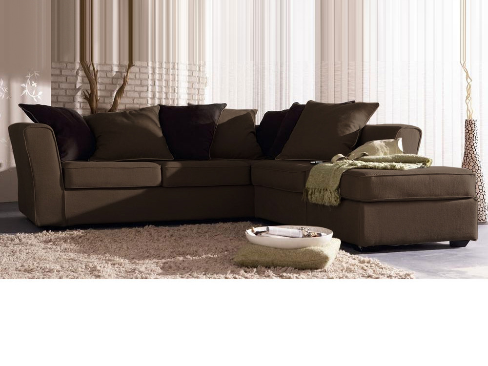 canape d'angle chocolat