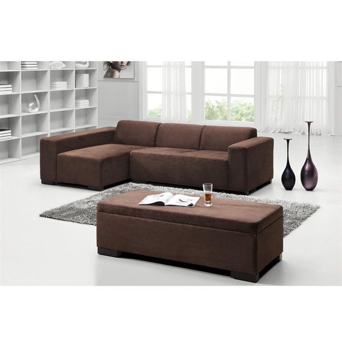 canape d'angle chocolat