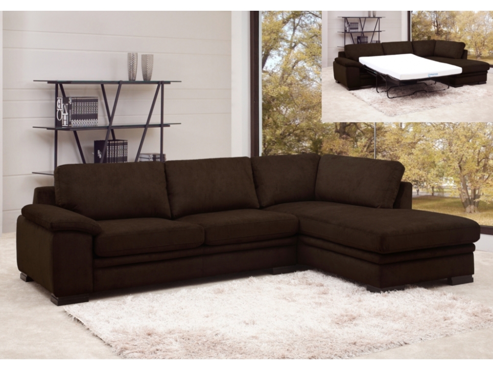 canape d'angle chocolat