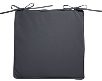 galette de chaise gris argent