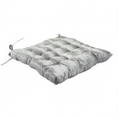 galette de chaise gris argent