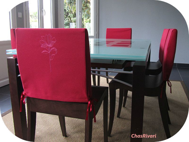 housse de chaise de salle a manger