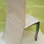 housse de chaise ivoire pas cher