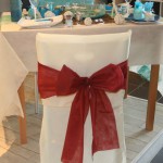 housse de chaise noeud