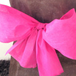 housse de chaise noeud