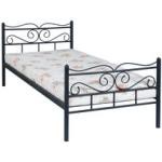 lit 1 personne fer noir