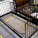 lit 1 personne fer noir