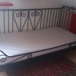 lit 1 personne fer noir