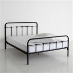 lit 1 personne fer noir