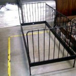 lit 1 personne fer noir