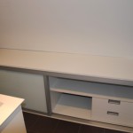 meuble bas salle de bain porte coulissante