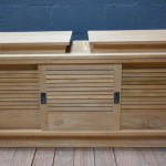 meuble bas salle de bain porte coulissante