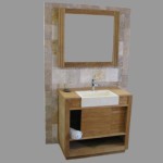 meuble bas salle de bain porte coulissante