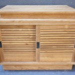 meuble bas salle de bain porte coulissante